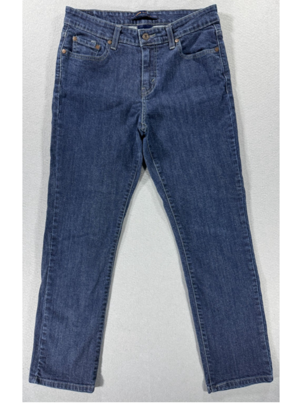 Levi's Mid Rise Skinny Jeans Womens Size 28 Dark Wash Denim Blue Stretch Classic